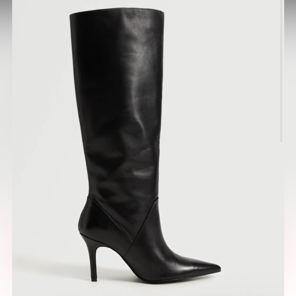 Mango Leather Boot